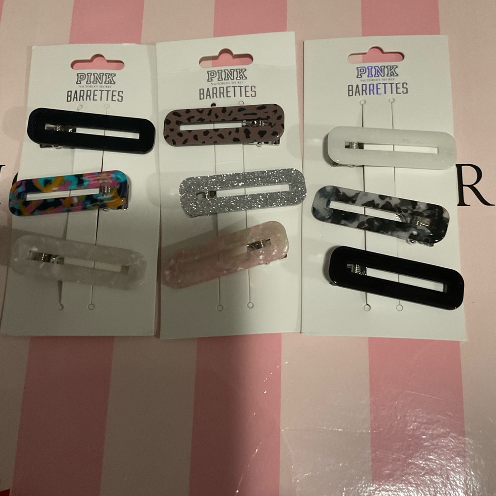 PINK Barretes New